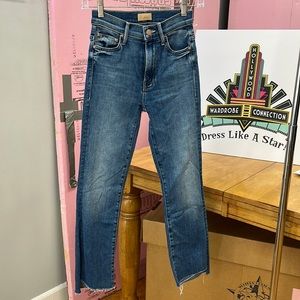 Mother The Insider Crop Step Fray NWT